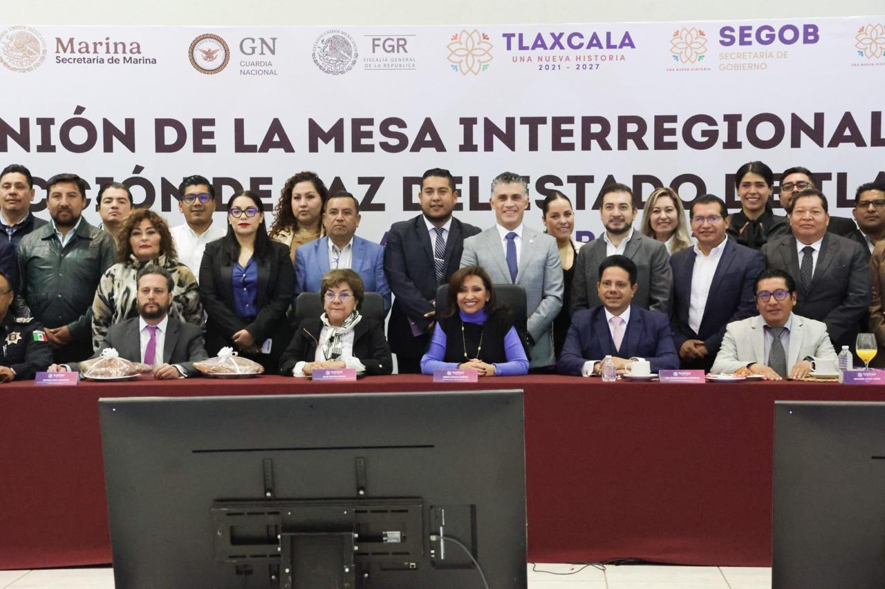 Reconoce Bárcena a Tlaxcala como ejemplo nacional en coordinación con los municipios en labores de seguridad